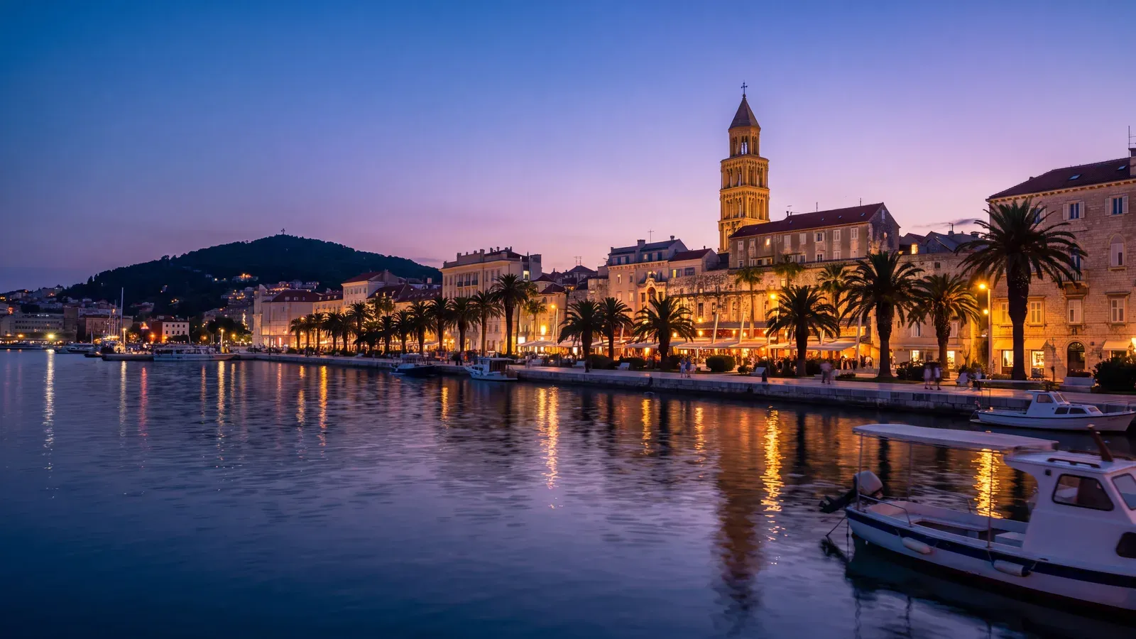 Split Riva Waterfront Dusk