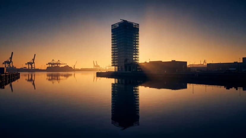 Waterfront Glass Tower Reflection