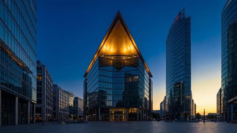 Berlin Potsdamer Platz Blue Hour