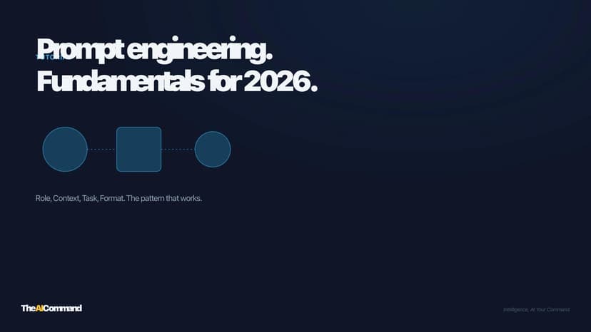 Prompt Engineering Fundamentals: The 2026 Update for Working Professionals