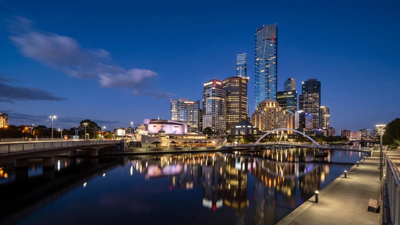 Melbourne Southbank Night
