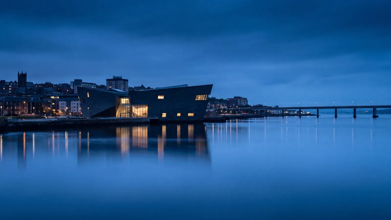 Dundee Tay Waterfront Blue Hour