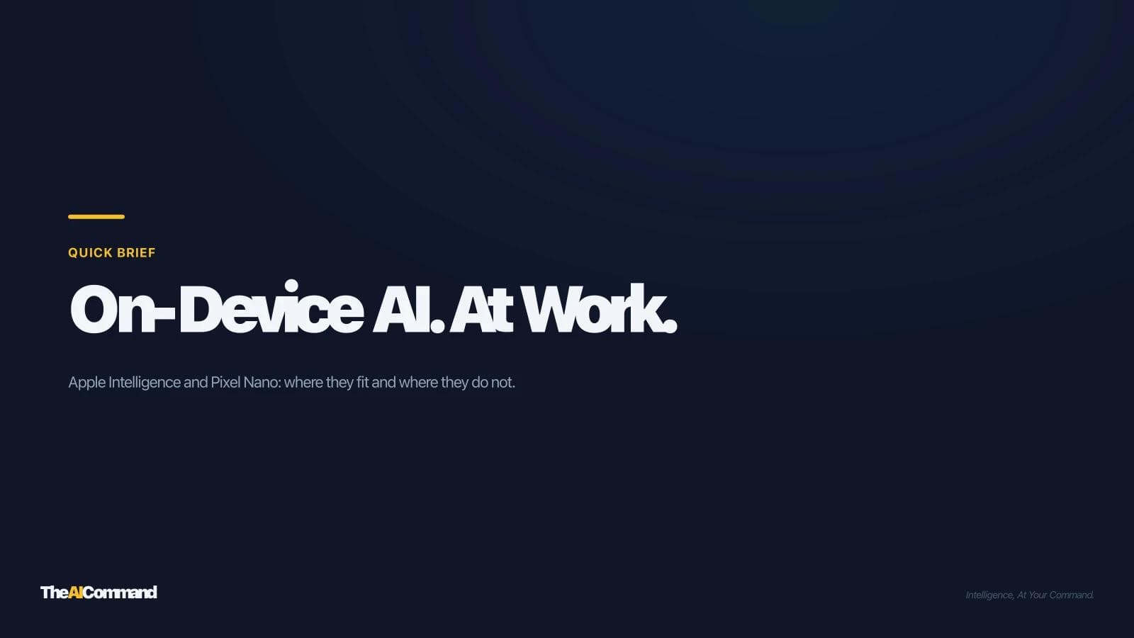 On-Device AI at Work: Apple Intelligence and Pixel Gemini Nano