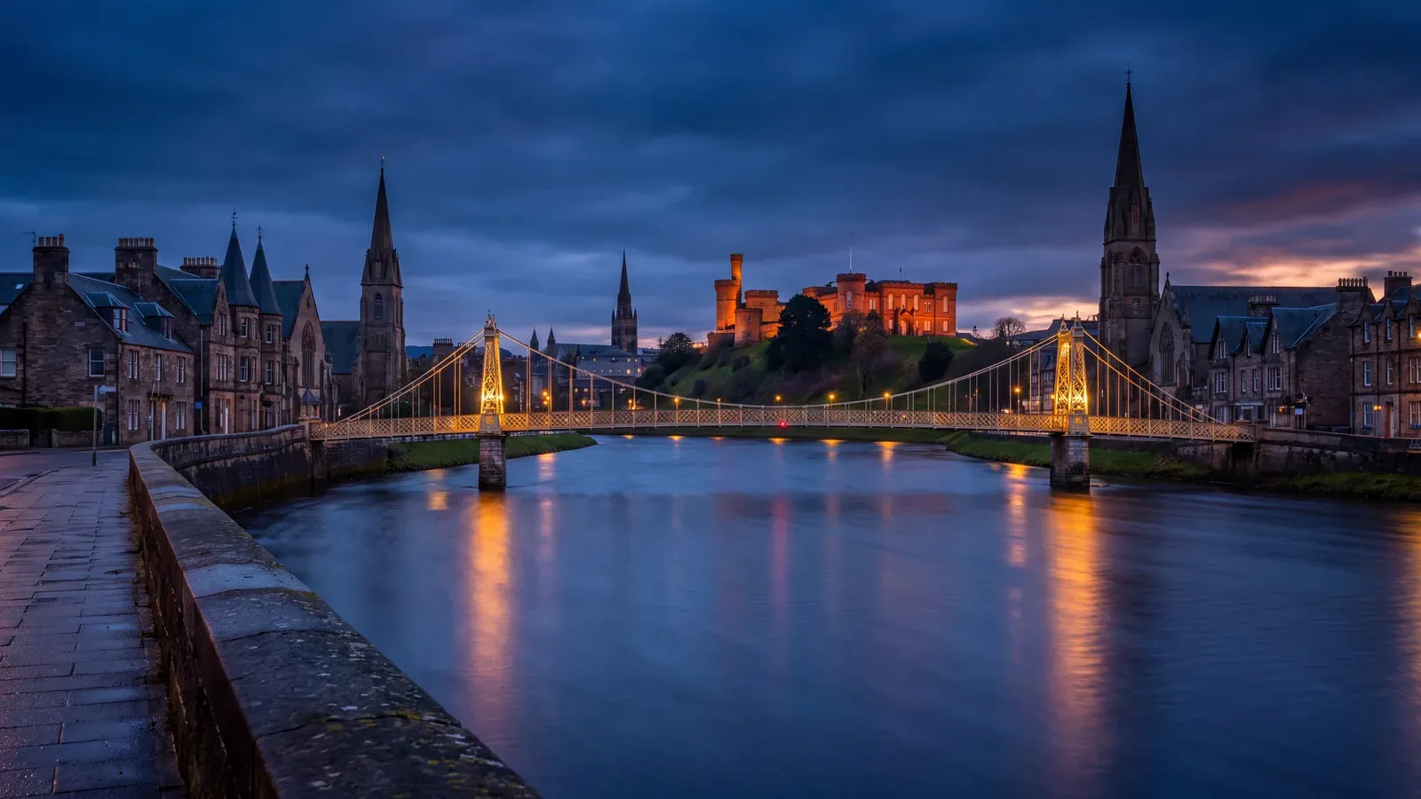 Inverness River Ness Blue Hour