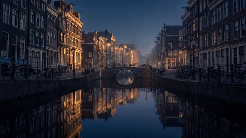Amsterdam Canal Night