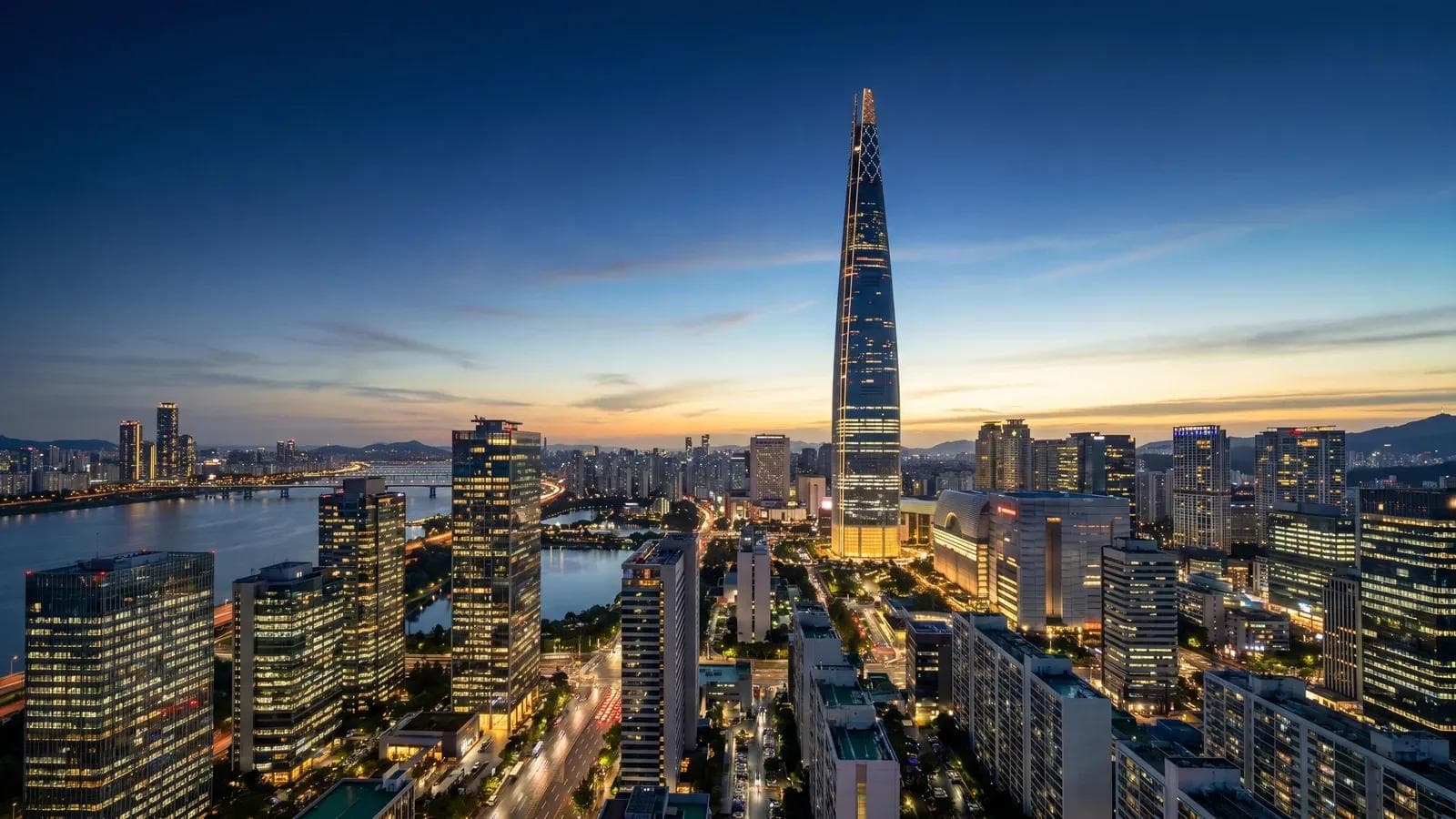 Seoul Gangnam Financial Blue Hour