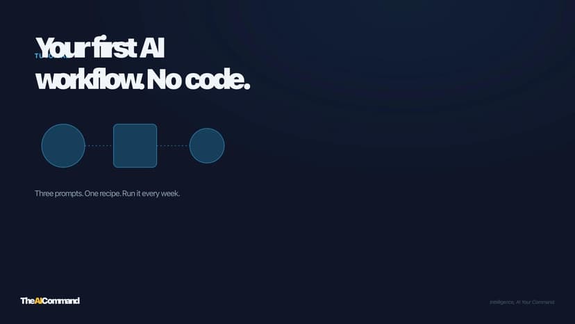 Your First AI Workflow Without a Single Line of Code